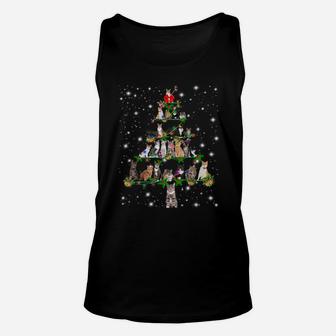 Funny Cats Christmas Tree Tee Ornament Decor Gift Unisex Tank Top | Crazezy DE
