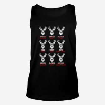 Funny Christmas Deer Bow Hunting Santa Men Women Hunter Gift Unisex Tank Top | Crazezy AU