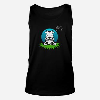 Funny Cow Do Yoga Gifts For Womens Mens Love Cows Unisex Tank Top | Crazezy AU