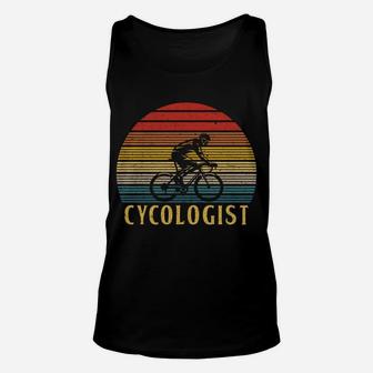 Funny Cycologist Shirt Bicycle Bike Rider Cool Gift Vintage Unisex Tank Top | Crazezy