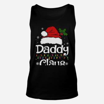 Funny Daddy Claus Christmas Pajamas Santa Gift Unisex Tank Top | Crazezy