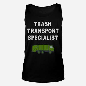 Funny Garbage Man Saying Trash Man Garbage Truck Driver Gift Unisex Tank Top | Crazezy