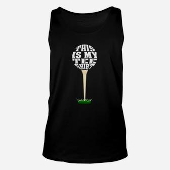 Funny Golf For Men Women Dad Fathers Day Golf Unisex Tank Top | Crazezy