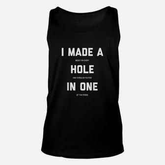 Funny Golf Hole In One Golf Gag Gifts Unisex Tank Top | Crazezy AU