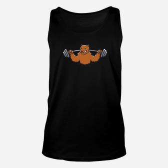 Funny Gym Bear Fitness Workout Men Women Unisex Tank Top | Crazezy