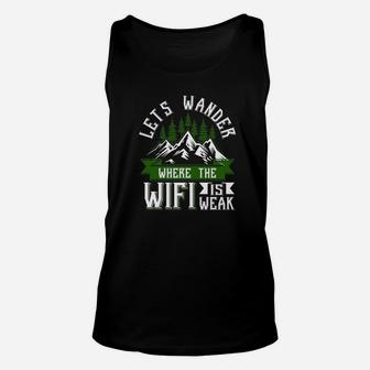 Funny Hiking Hike Mountains Nature Lover Tee Unisex Tank Top | Crazezy AU