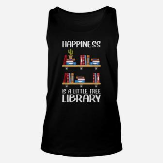 Funny Library Gift For Men Women Cool Little Free Library Unisex Tank Top | Crazezy AU