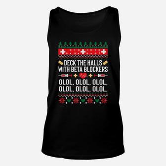 Funny Nurse Christmas Shirt Ugly Xmas Tshirt Gift Tee Women Unisex Tank Top | Crazezy CA