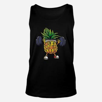 Funny Pineapple Powerlifting Weightlifting Gym Unisex Tank Top | Crazezy DE
