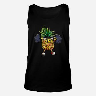 Funny Pineapple Powerlifting Weightlifting Gym Workout Girls Unisex Tank Top | Crazezy DE