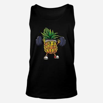 Funny Pineapple Powerlifting Weightlifting Unisex Tank Top | Crazezy CA