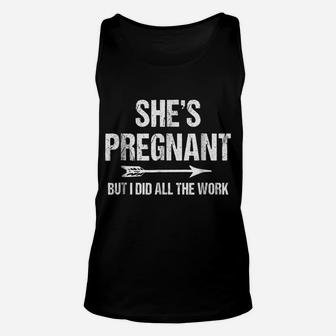 Funny Pregnancy Announcement Shirt For Dad | Baby Reveal Tee Unisex Tank Top | Crazezy