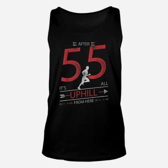 Funny Running T Shirt 55 Years Old 55Th Birthday Gift Tee Unisex Tank Top | Crazezy