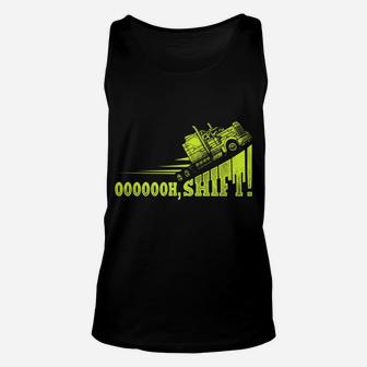 Funny Truck Driver Trucker T Shirt Cute Cool Gift Dad Mom Unisex Tank Top | Crazezy
