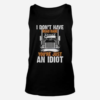 Funny Trucker Truck Driver Trucking Dads Father Men Gift Unisex Tank Top | Crazezy