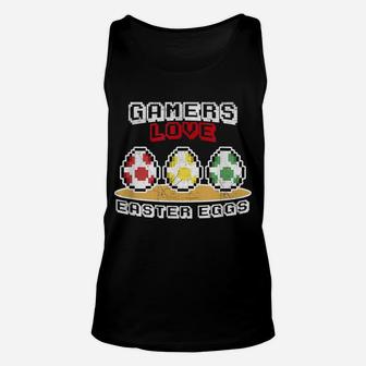 Gamers Love Easter Eggs Video Game Unisex Tank Top | Crazezy CA