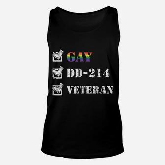 Gay Veteran Checklist Lgbt Veterans Day Gift Shirt Unisex Tank Top | Crazezy