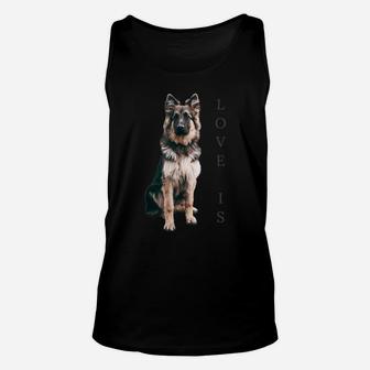 German Shepherd Shirt Women Men Kids Love Dog Mom Dad Gift Unisex Tank Top | Crazezy
