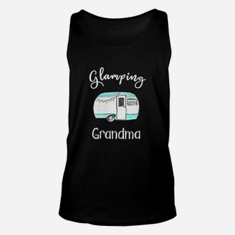 Glamping Grandma Rv Camping Grandma Vintage Camper Camping Lovers Unisex Tank Top | Crazezy UK