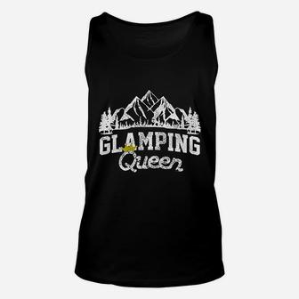 Glamping Queen Funny Camping Camper Gift Unisex Tank Top | Crazezy AU