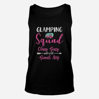 Glamping Squad Funny Matching Family Girls Camping Trip Unisex Tank Top | Crazezy DE