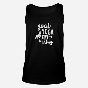 Goat Yoga Yes Its A Thing Women Class Gift Farm Unisex Tank Top | Crazezy