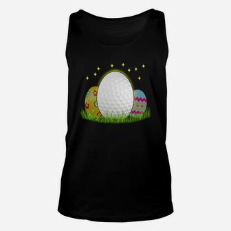 Golf Ball Egg Easter Sport For Boy And Girl Unisex Tank Top | Crazezy