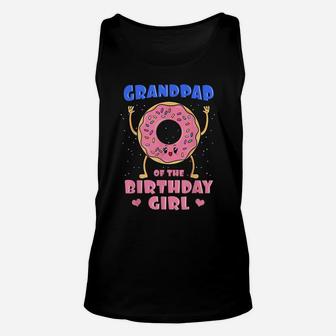 Grandpap Of The Birthday Girl Donut Bday Party Grandfather Unisex Tank Top | Crazezy