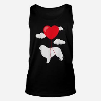 Great Pyrenese Valentine's Day Shirt Gift For Dog Owner Unisex Tank Top | Crazezy