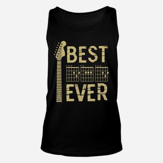 Guitarist Father Best Dad Ever D A D Chord Gifts Guitar Unisex Tank Top | Crazezy UK