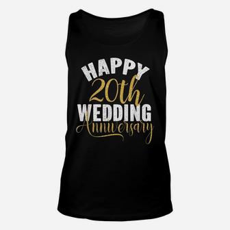 Happy 20Th Wedding Anniversary Matching Gift For Couples Unisex Tank Top | Crazezy DE