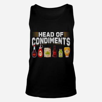 Head Of Condiments Barbecue Unisex Tank Top | Crazezy