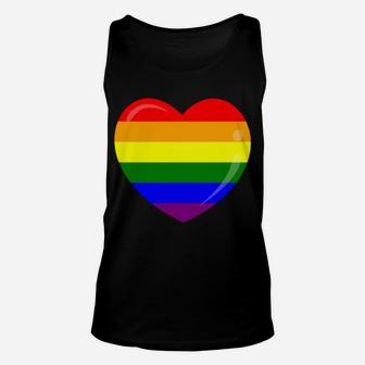Heart Pocket Lgbt Flag Cute Gay Pride Rainbow Glbt Gift Sweatshirt Unisex Tank Top | Crazezy