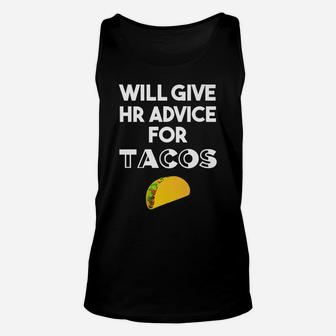 Human Resources Gifts Funny Hr Gifts For Coworker Taco Lover Unisex Tank Top | Crazezy DE