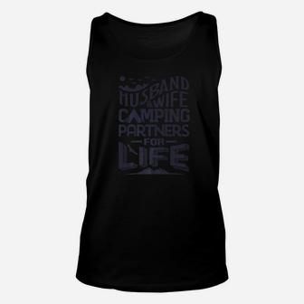 Husband And Wife Camping Partners For Life Men Women Unisex Tank Top | Crazezy