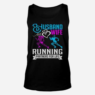 Husband And Wife Running Sweet Valentines Day 2018 Unisex Tank Top | Crazezy