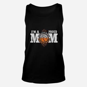 I Am A Proud Basketball Volleyball Mom Unisex Tank Top | Crazezy