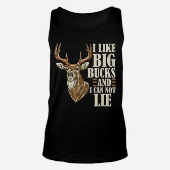 I Like Big Bucks And I Cannot Lie Buck Hunting Unisex Tank Top | Crazezy