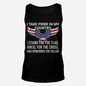 I Take Pride In My Country Veteran Patriot America Unisex Tank Top | Crazezy