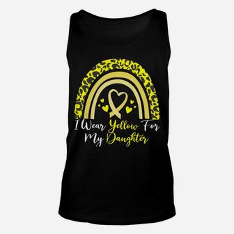 I Wear Yellow For My Daughter Spina Bifida Awareness Month Sweatshirt Unisex Tank Top | Crazezy CA