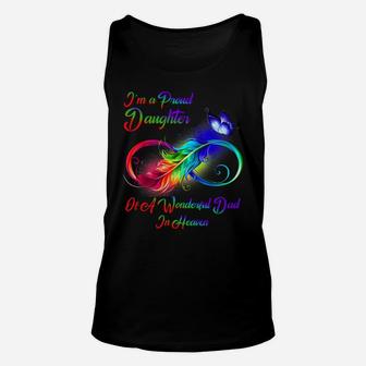 I'm A Proud Daughter Of A Wonderful Dad In Heaven Gifts Unisex Tank Top | Crazezy DE