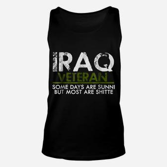 Iraq Veteran T-Shirt Funny Vet Tee Military Unisex Tank Top | Crazezy