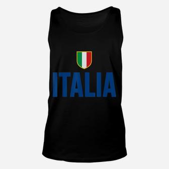 Italia Italy Italian Flag Souvenir Gift Love Unisex Tank Top | Crazezy