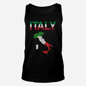 Italy Flag Vintage Italian Italia Gift Unisex Tank Top | Crazezy