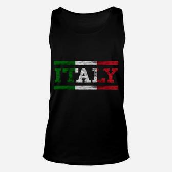 Italy Trip Italian Flag Italia Italiano Pride Italian Roots Sweatshirt Unisex Tank Top | Crazezy