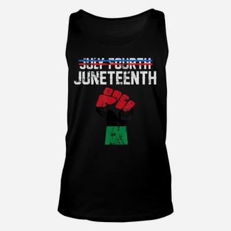 Juneteenth Shirt Black History American African Freedom Day Unisex Tank Top | Crazezy