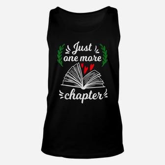 Just One More Chapter - Reading Books Lovers Gift Unisex Tank Top | Crazezy CA