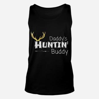 Kids Daddys Hunting Buddy Clothes Boy Girl Toddler Deer Hunter Unisex Tank Top | Crazezy