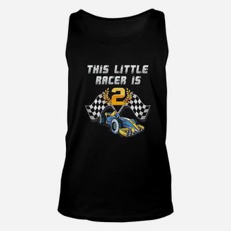Kids Sports Car Racing Birthday Race Driver 2 Years Old Unisex Tank Top | Crazezy CA