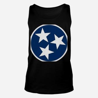 Knoxville Sweatshirt Cute Blue & White Tennessee Flag Knox Unisex Tank Top | Crazezy DE